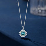 COCOM Snowflake Necklace with Austrian Crystals