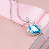 COCOM Water Drop Crystal Necklace Gift Colar Feminino