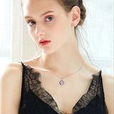 COCOM Peacock Round Pendant Necklace Phoenix Crystal Jewelry