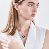 COCOM Romantic Heart of the Ocean Necklace with Austrian Crystals