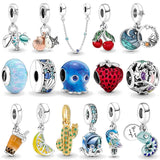 Sterling Silver Octopus Charms Beads for Bracelet DIY Jewelry