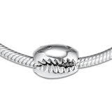 Coffee Bean Shell Charms 925 Silver Beads Jewelry Fit Bracelets & Bangle