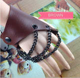 Layer Hiphop Bracelet Double Button Adjustable Street
