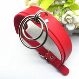 Punk Studs Collar Exaggerated Metal Ring Buckle Adornment All-match Style