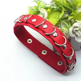 Women PU Leather Belt Punk Rock Belts Hollow Out Metal Hole Waistband