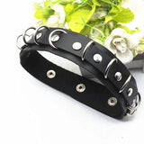 Women PU Leather Belt Punk Rock Belts Hollow Out Metal Hole Waistband