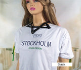 Gothic Punk Belt Necklace PU Leather Collar Clavicle Necklace