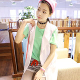 Harajuku Spike Choker Gothic PU Leather Choker Necklace For Women