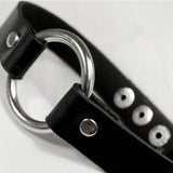 Harajuku Pat Punk Leather Chain Nightclub Necklace
