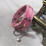 Rock Streetwear Circles Cross Ball Chain Layer Hiphop Bracelet