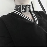 Women's Leather Collar Street Dance Necklace