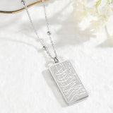Muslim Ayatul Kursi Pendant Stainless Steel Tag