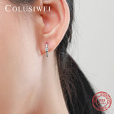 925 Silver Turquoise Hoop Earrings for Women
