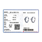 925 Silver Turquoise Hoop Earrings for Women