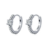 925 Silver Turquoise Hoop Earrings for Women