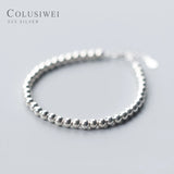 925 Silver Ball Strand Bracelet for Women