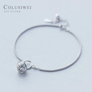 Sterling Silver Bell Anklet Women Small Bell Anklet Jewelry