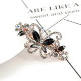 Crystal Bow Hair Clips Rhinestone Hairpin Metal Hair Accessories