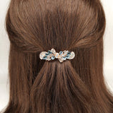 Crystal Bow Hair Clips Rhinestone Hairpin Metal Hair Accessories
