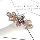 Crystal Bow Hair Clips Rhinestone Hairpin Metal Hair Accessories