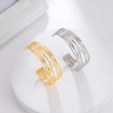 Cross & Parallel Women's Stainless Steel Bracelets Jewelry Gift