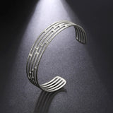 Cross & Parallel Women's Stainless Steel Bracelets Jewelry Gift