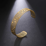 Cross & Parallel Women's Stainless Steel Bracelets Jewelry Gift