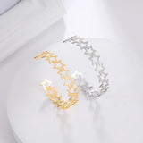 Geometric Stainless Steel Open Charm Bracelet Gift