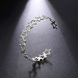 Geometric Stainless Steel Open Charm Bracelet Gift