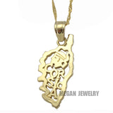 CORSICA Map Pendant Necklace for Women & Men