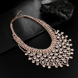 Rhinestone Wedding Necklace Bridal Jewelry