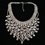 Rhinestone Wedding Necklace Bridal Jewelry