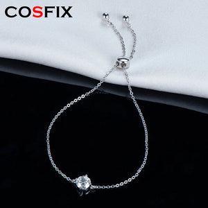 1.0CT Moissanite Diamond Bracelet 925 Sterling Silver