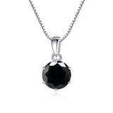 1CT Moissanite S925 Sterling Silver Six Prongs Necklace Women's Pendant
