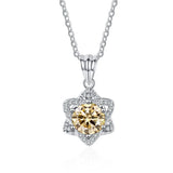 Six Stars Moissanite S925 Silver Necklace Wedding Jewelry Pendant