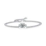 1ct Moissanite Cuban Bracelet & Necklace Set 925 Silver Gemstone Jewelry Wedding
