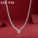 1ct Moissanite Cuban Bracelet & Necklace Set 925 Silver Gemstone Jewelry Wedding