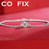 1ct Moissanite Cuban Bracelet & Necklace Set 925 Silver Gemstone Jewelry Wedding