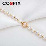 14K Wrapped Pearl Bracelet 7-8mm Freshwater Pearl Bracelet