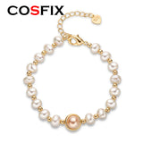 14K Wrapped Pearl Bracelet 7-8mm Freshwater Pearl Bracelet