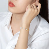 14K Wrapped Pearl Bracelet 7-8mm Freshwater Pearl Bracelet