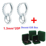 Moissanite Hoop Earrings 925 Silver D VVS1 Diamond Dangle Fine Jewelry