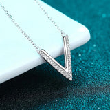 Moissanite Necklace D V Pendant S925 Sterling Silver Jewelry For Women