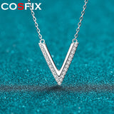 Moissanite Necklace D V Pendant S925 Sterling Silver Jewelry For Women