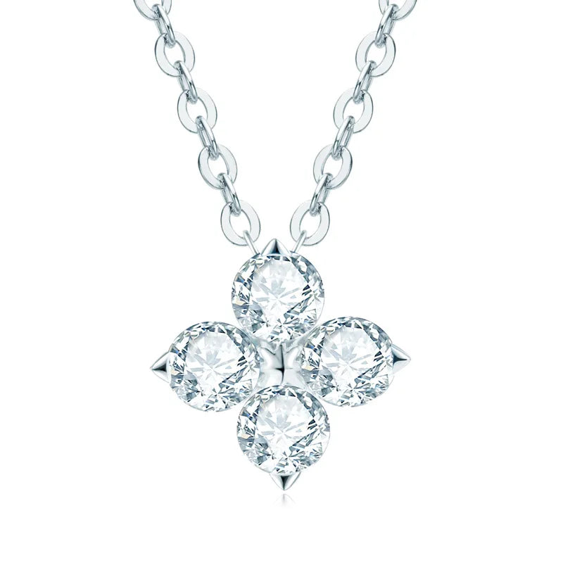 3mm Moissanite Pendant Necklace 925 Sterling Silver Vintage Choker