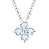 3mm Moissanite Pendant Necklace 925 Sterling Silver Vintage Choker