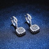 0.5ct D Moissanite Drop Earring Women Wedding Jewelry S925 Sterling Silver