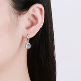 0.5ct D Moissanite Drop Earring Women Wedding Jewelry S925 Sterling Silver