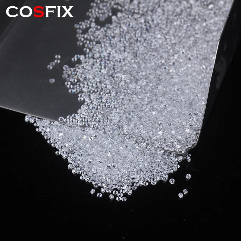 0.7-3mm D Brilliant Cut Moissanite Diamonds