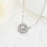 0.3CT Diamond Moissanite Necklace S925 Sterling Silver Pendant Chain